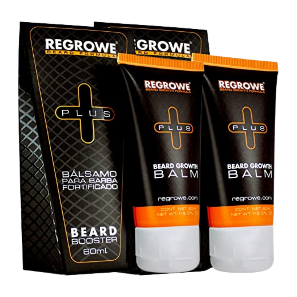 2x Bálsamo para el Crecimiento de Barba y Bigote con Minoxidil 5% / 60ml c/u -Regrowe PLUS