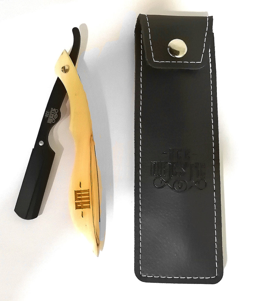 Porta Navaja Madera 'Swing Blanca con Negro' - Ace Majestic