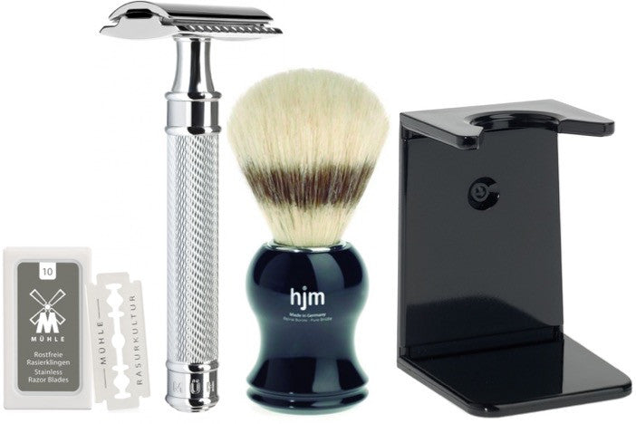 Kit de Afeitado clásico de MÜHLE y HJM