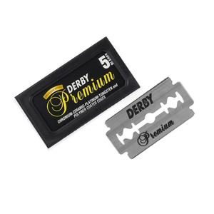 NAVAJAS PREMIUM DOBLE FILO CON 5 PIEZAS DERBY