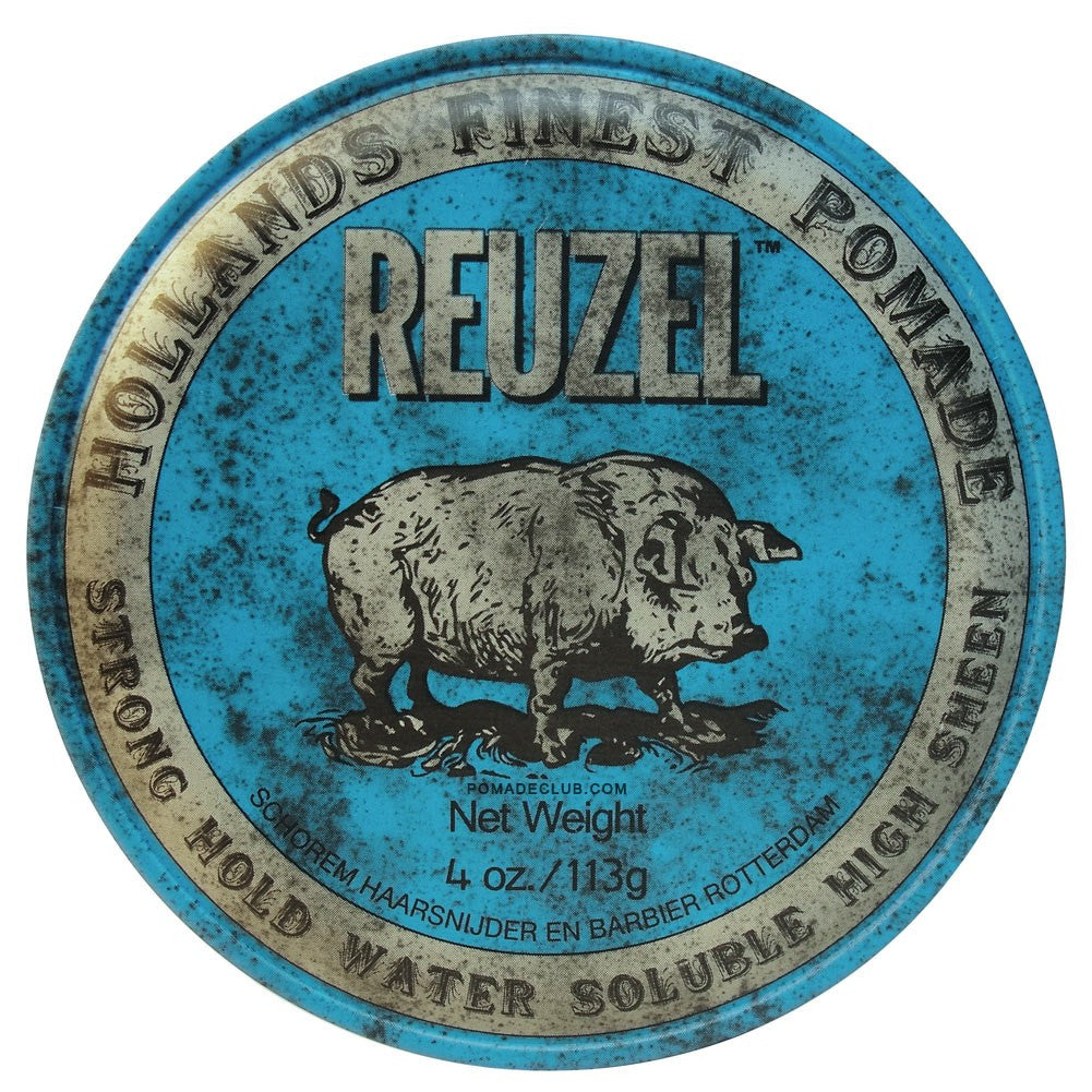 Blue Pomade 'Strong Hold' 4oz - Reuzel Mexico