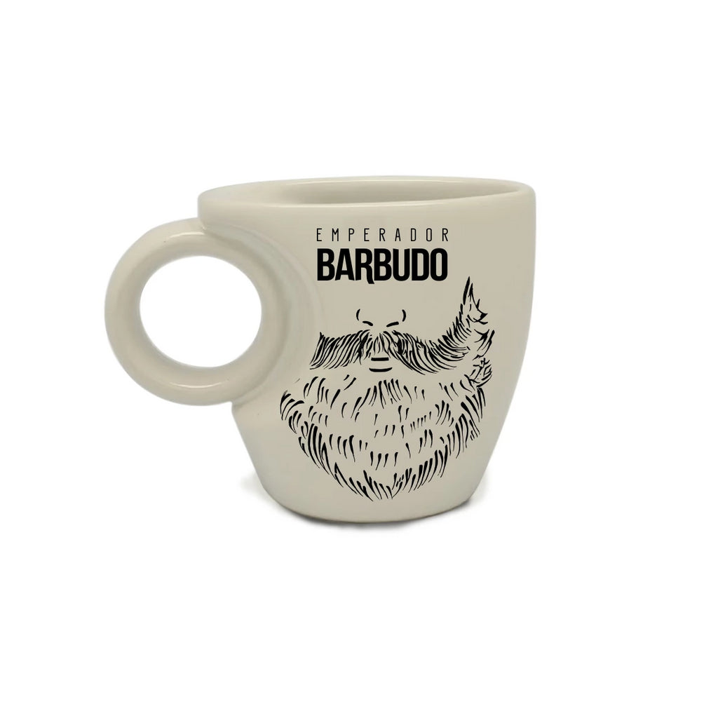 Taza Blanca 350 ml- Emperador Barbudo