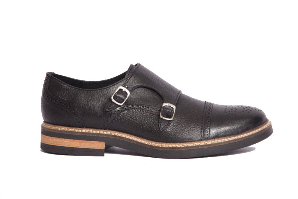 Viceversa - Zapato Monk Strap Negro - ViceversaOriginal