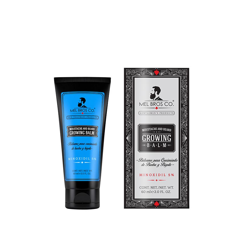 Bálsamo para el Crecimiento de Barba y Bigote - Minoxidil 5% - Mel Bros