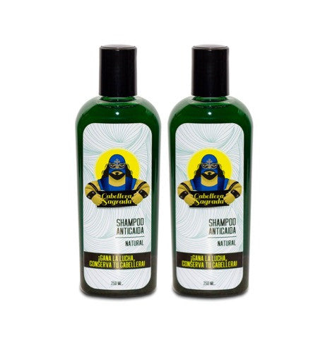 Kit Shampoo Anticaída tratamiento 2 meses 250ml c/u -Cabellera Sagrada