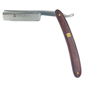 TITAN NAVAJA LIBRE DE AFEITAR JAPONESA CON MANGO DE CAOBA DE 5/8"
